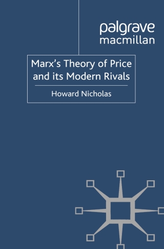 Cover image: Marx's Theory of Price and its Modern Rivals 9780230302570