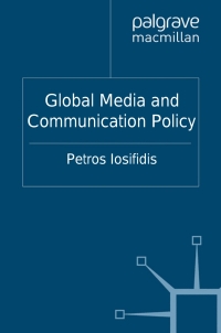 Imagen de portada: Global Media and Communication Policy 9780230218796