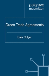 Titelbild: Green Trade Agreements 9780230321069