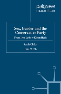 Imagen de portada: Sex, Gender and the Conservative Party 9780230279001
