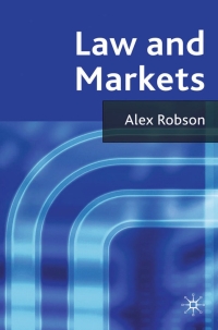 Cover image: Law and Markets 9780230247994