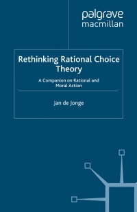 Imagen de portada: Rethinking Rational Choice Theory 9780230277151