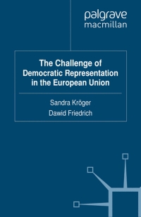 Imagen de portada: The Challenge of Democratic Representation in the European Union 9780230292925