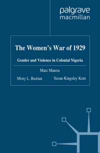 Imagen de portada: The Women's War of 1929 9780230302952