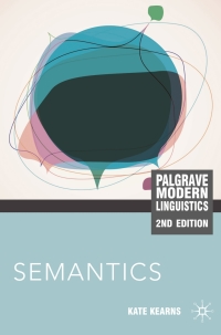Imagen de portada: Semantics 2nd edition 9780230232303