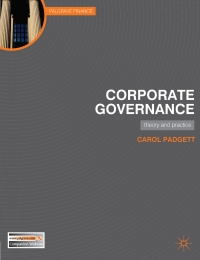 Cover image: Corporate Governance 1st edition 9780230229990