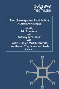 صورة الغلاف: The Shakespeare First Folios 9780230517653