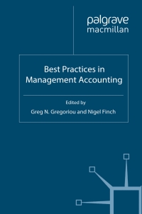 صورة الغلاف: Best Practices in Management Accounting 9780230358362