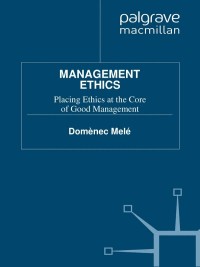 Cover image: Management Ethics 9781349319473