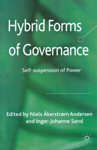 Omslagafbeelding: Hybrid Forms of Governance 9780230348011