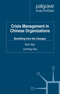Imagen de portada: Crisis Management in Chinese Organizations 9780230273344