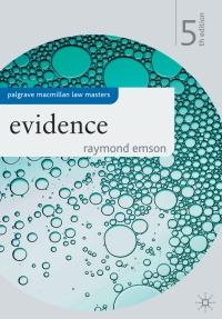 صورة الغلاف: Evidence 5th edition 9780230272682