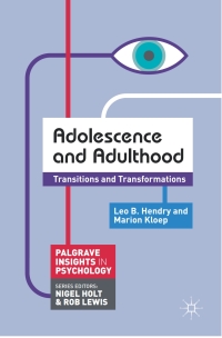 صورة الغلاف: Adolescence and Adulthood 1st edition 9780230296404