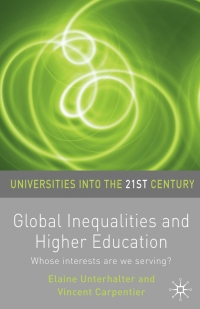 Titelbild: Global Inequalities and Higher Education 1st edition 9780230223516