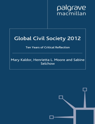 Cover image: Global Civil Society 2012 9780230367876