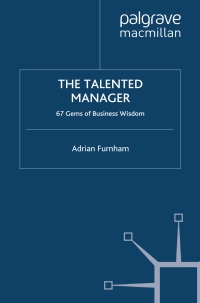 Cover image: The Talented Manager 9780230369740