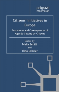 Cover image: Citizens' Initiatives in Europe 9780230319691