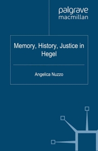 Imagen de portada: Memory, History, Justice in Hegel 9780230371040