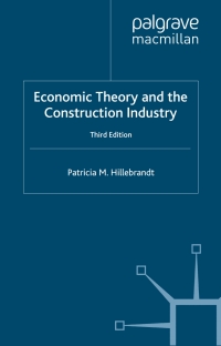 Cover image: Economic Theory and the Construction Industry 3rd edition 9780333774786