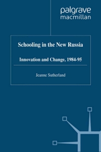 Cover image: Schooling in New Russia 9780333736999