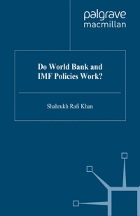 Omslagafbeelding: Do World Bank and IMF Policies Work? 9780333733615