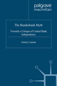 Cover image: The Bundesbank Myth 9780333738627