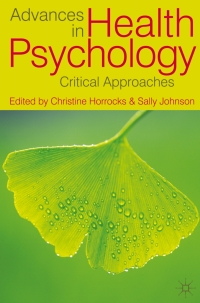 Imagen de portada: Advances in Health Psychology 1st edition 9780230275386