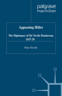 Titelbild: Appeasing Hitler 9780333739877