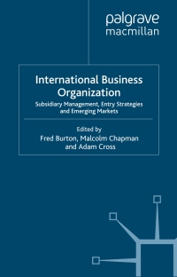 Cover image: International Business Organization 9780333734421