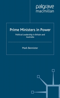 صورة الغلاف: Prime Ministers in Power 9780230273214