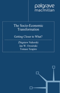 Cover image: The Socio-Economic Transformation 9780230007949