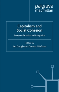 Cover image: Capitalism and Social Cohesion 1st edition 9780333720752