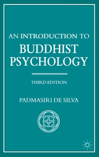 Cover image: An Introduction to Buddhist Psychology 3rd edition 9780333779095