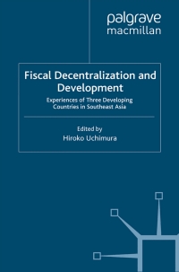 Cover image: Fiscal Decentralization and Development 9780230389601