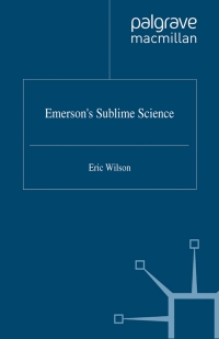 Cover image: Emerson's Sublime Science 9780333718926