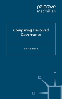 Cover image: Comparing Devolved Governance 9780230273207