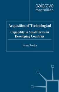 Omslagafbeelding: Acquisition of Technological Capability in Small Firms in Developing Countries 9780333732199
