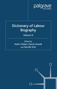 Imagen de portada: Dictionary of Labour Biography 1st edition 9781349428724
