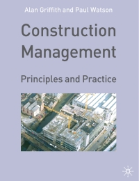 Imagen de portada: Construction Management 1st edition 9780333968789