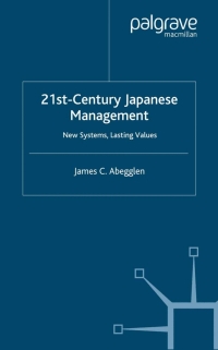 Titelbild: 21st-Century Japanese Management 9781403998767