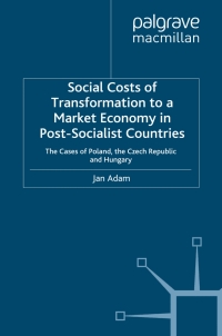 صورة الغلاف: Social Costs of Transformation to a Market Economy in Post-Socialist Countries 9780333639139