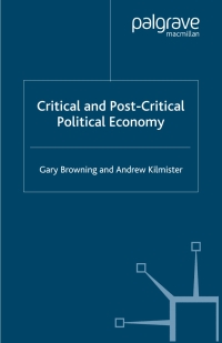 Immagine di copertina: Critical and Post-Critical Political Economy 9780333963555