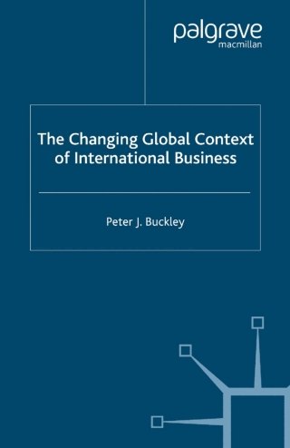 Cover image: The Changing Global Context of International Business 9780333994443
