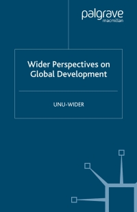 Cover image: Wider Perspectives on Global Development 9781403996268