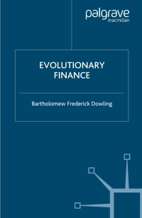 Cover image: Evolutionary Finance 9781349545551