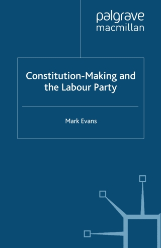 صورة الغلاف: Constitution-Making and the Labour Party 9780333776148