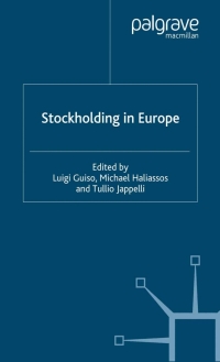 Immagine di copertina: Stockholding in Europe 1st edition 9781349509492