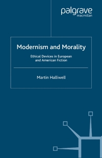 Cover image: Modernism and Morality 9780333918845