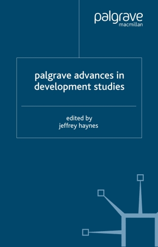 Imagen de portada: Palgrave Advances in Development Studies 1st edition 9781403916341