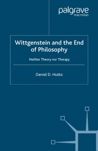 Titelbild: Wittgenstein and the End of Philosophy 9780333918807
